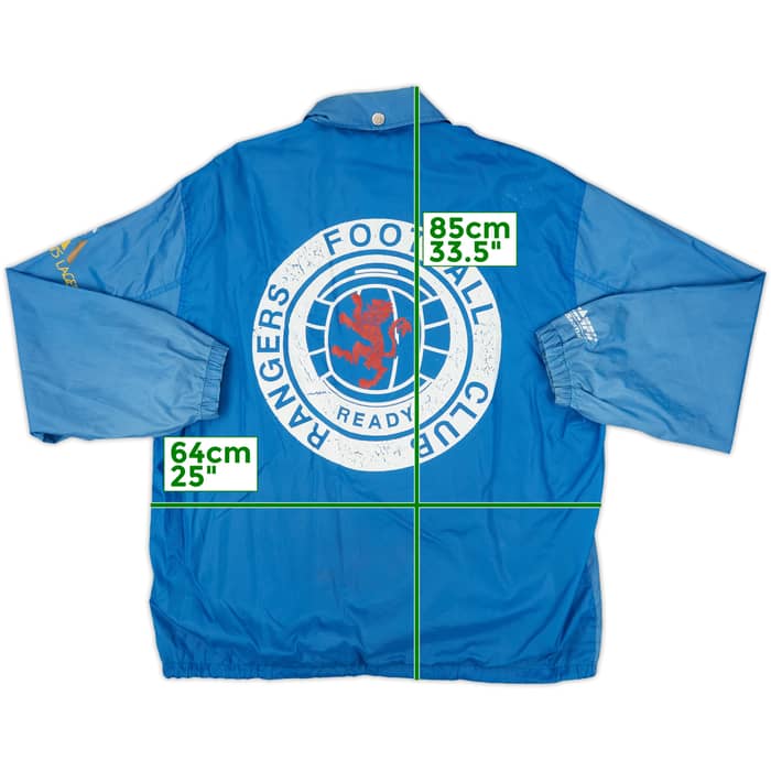 1992-93 Rangers Campri Hooded Rain Jacket - 5/10 - (L)