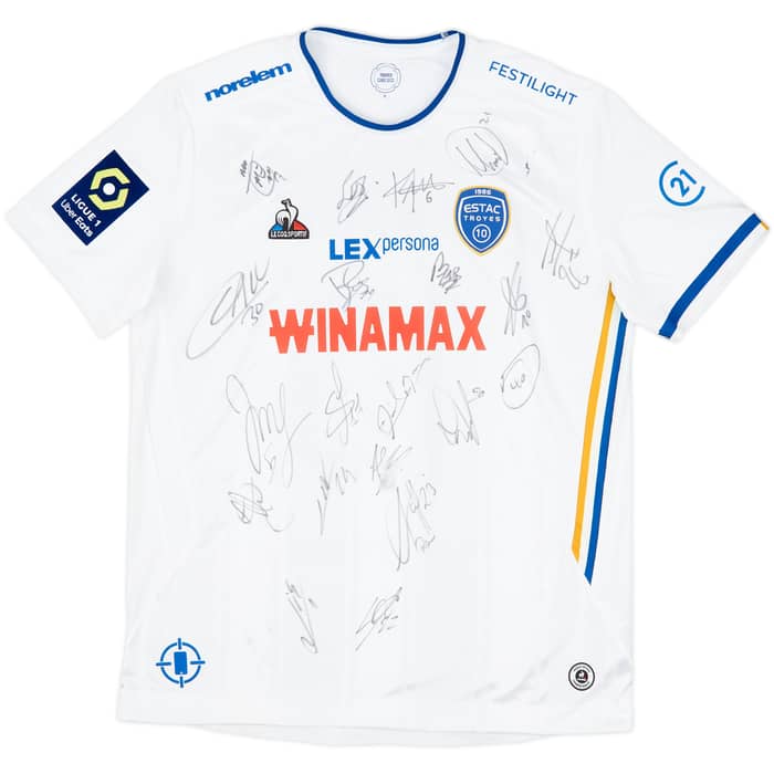 2022-23 Troyes Signed Away Shirt Tardieu #10 - 9/10 - (XL)