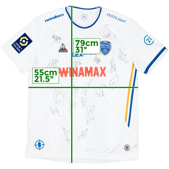 2022-23 Troyes Signed Away Shirt Tardieu #10 - 9/10 - (XL)