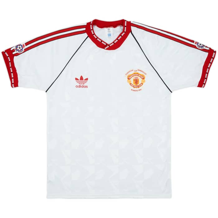 1990-91 Manchester United European Cup Winners Cup Shirt - 10/10 - (M)