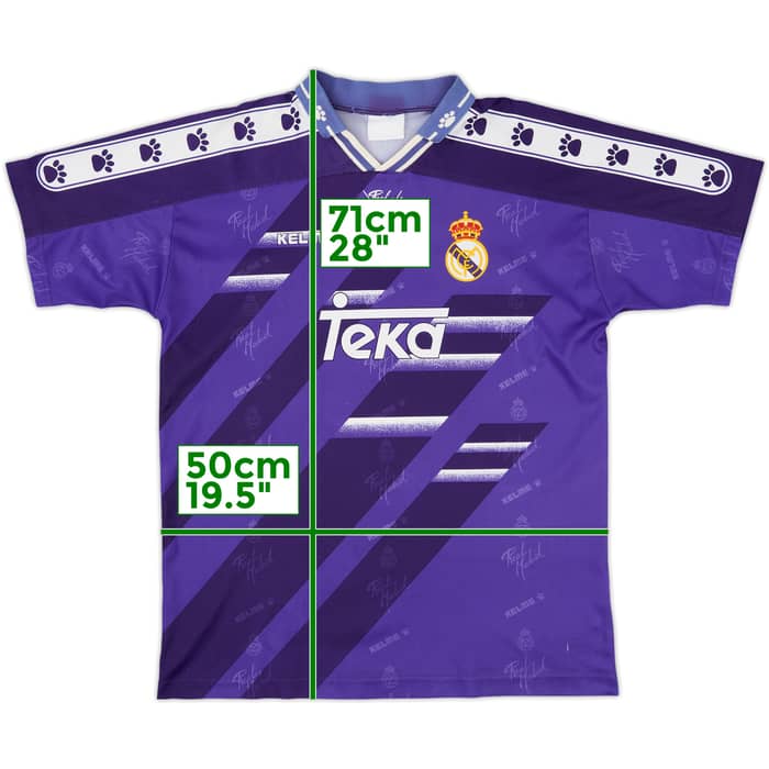 1994-96 Real Madrid Basic Away Shirt - 8/10 - (M)