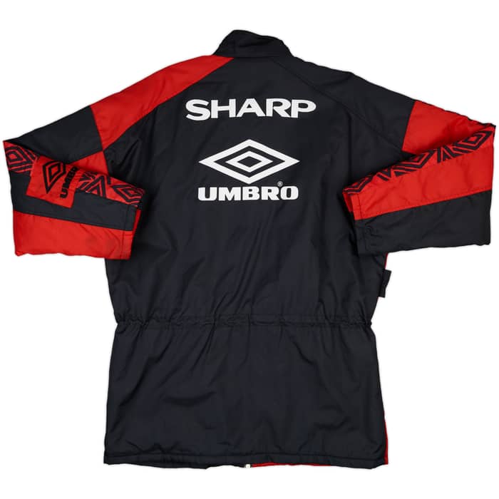 1995-97 Manchester United Umbro Padded Bench Coat - 9/10 - (L)