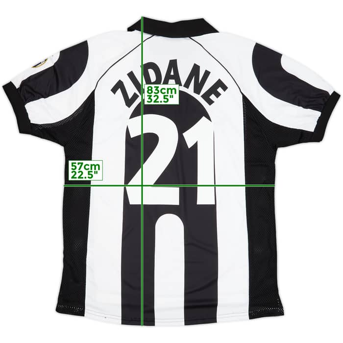 1997-98 Juventus Centenary Home Shirt Zidane #21 (XL)