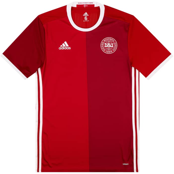 2015-16 Denmark Player Issue Home Shirt - 8/10 - (M)
