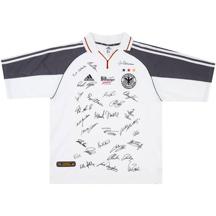 2000-02 Germany 'Squad Signed' Home Shirt - 8/10 - (XL)
