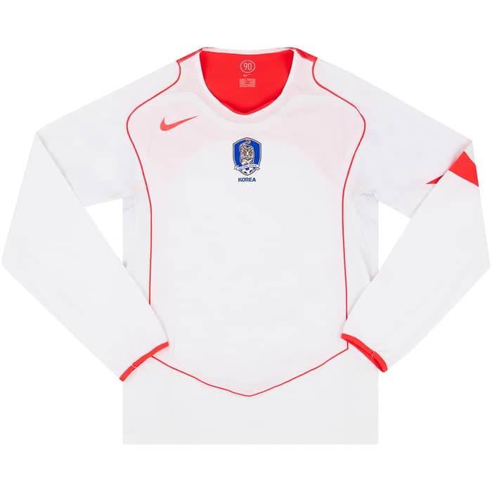 2004-06 South Korea Player Issue Away L/S Shirt - 6/10 - (M)