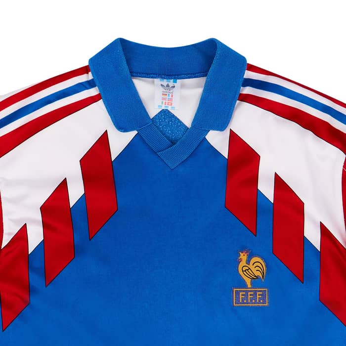 1990-92 France Home L/S Shirt - 6/10 - (S)