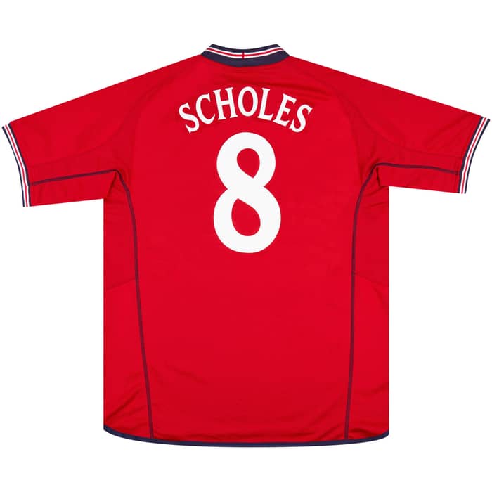 2002-04 England Away Shirt Scholes #8 XL
