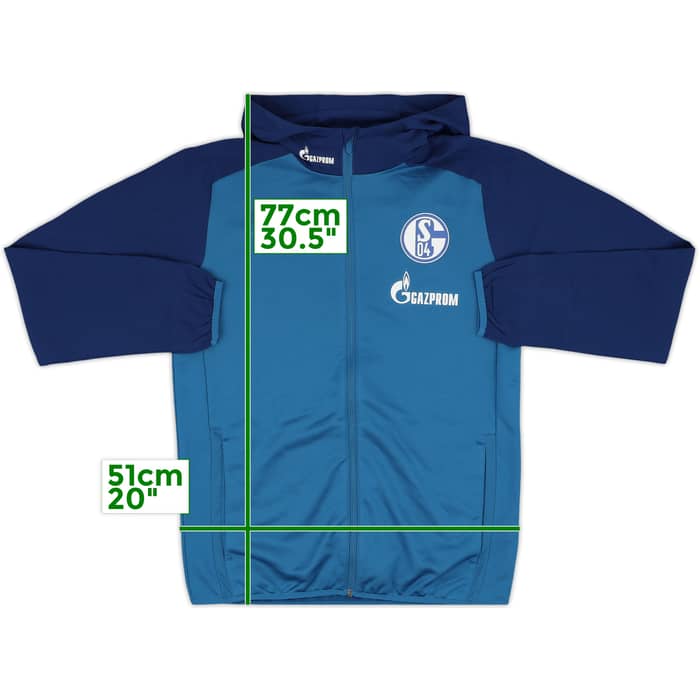 2019-20 Schalke adidas Hooded Track Jacket - 10/10 - (L)