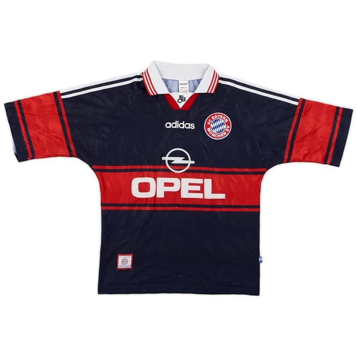 1997-99 Bayern Munich Home Shirt Elber #9 - 6/10 - (S)