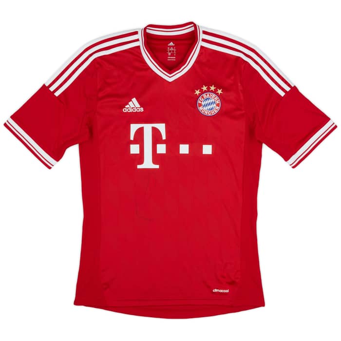 2013-14 Bayern Munich Signed Home Shirt - 9/10 - (S)