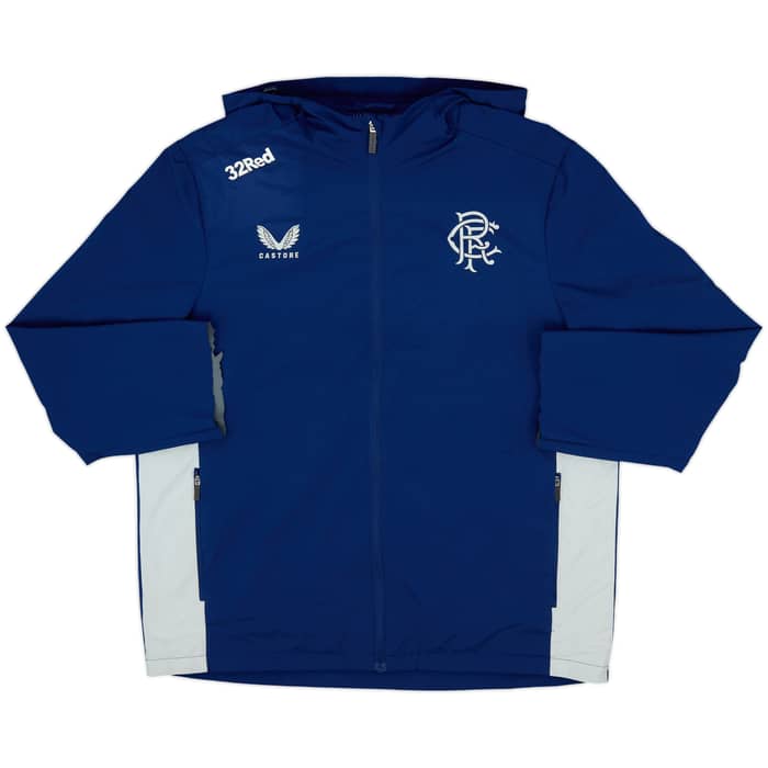 2022-23 Rangers Castore Hooded Rain Jacket - 4/10 - (L)