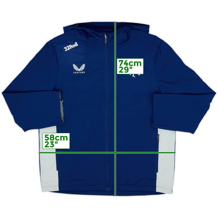 2022-23 Rangers Castore Hooded Rain Jacket - 4/10 - (L)