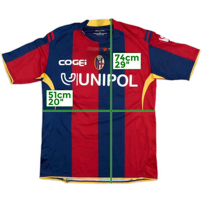 2008-09 Bologna Match Issue Home Shirt Di Vaio #9