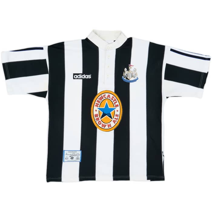1995-97 Newcastle Home Shirt Ginola #14 - 6/10 - (S)