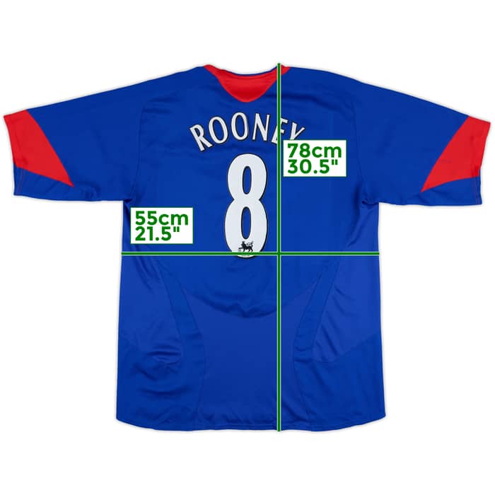 2005-06 Manchester United Away Shirt Rooney #8 - 7/10 - (L)