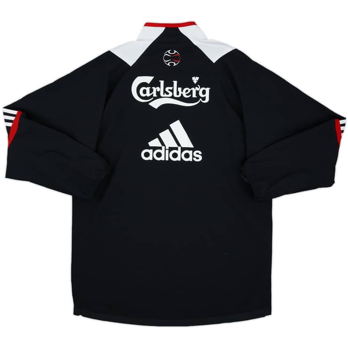2007-08 Liverpool adidas 1/4 Zip Drill Top - 8/10 - (S)