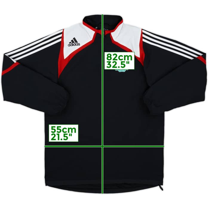 2007-08 Liverpool adidas 1/4 Zip Drill Top - 8/10 - (S)