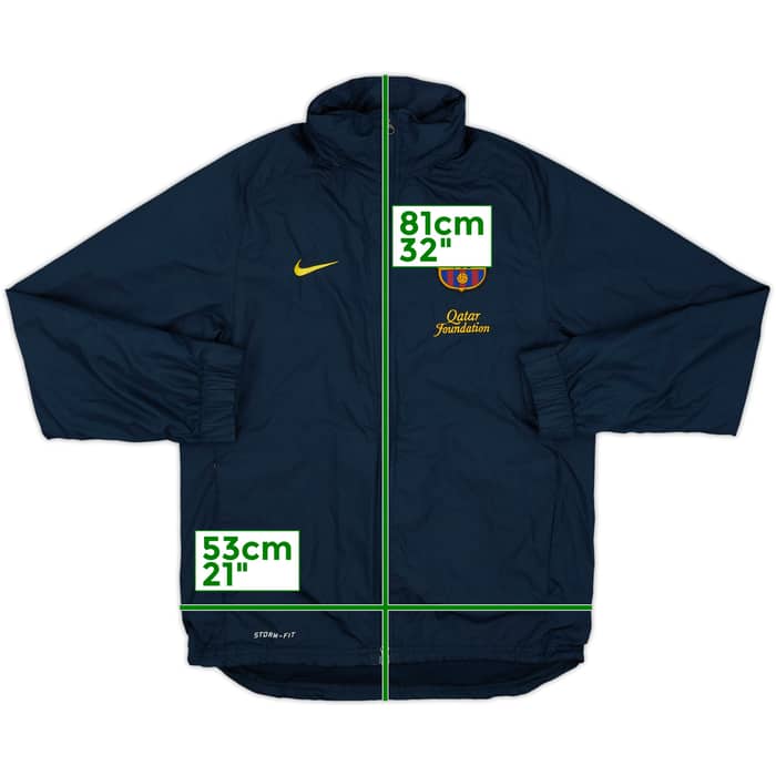 2012-13 Barcelona Nike Hooded Rain Jacket - 7/10 - (XS)