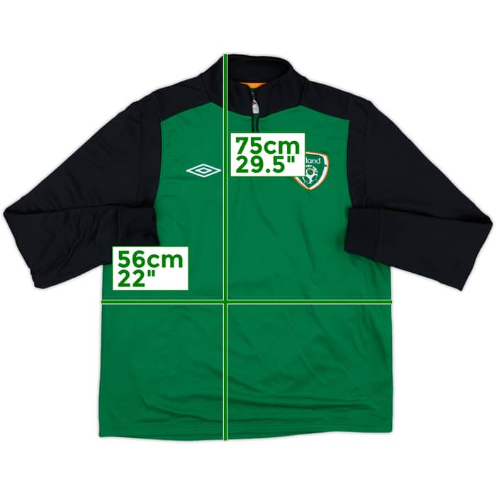 2014-15 Ireland Umbro 1/4 Zip Drill Top - 3/10 - (L)