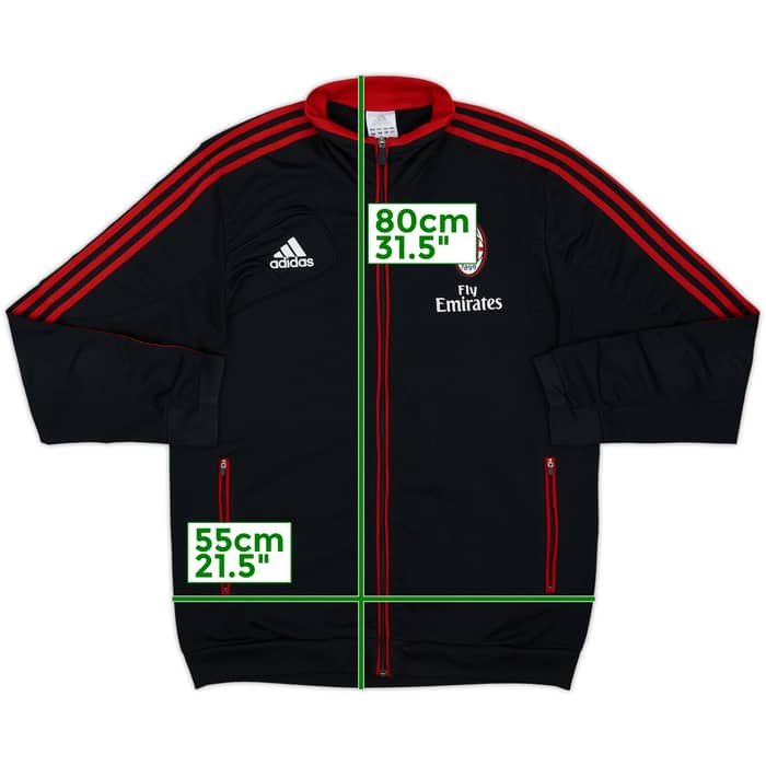 2012-13 AC Milan adidas Track Jacket - 8/10 - (L)