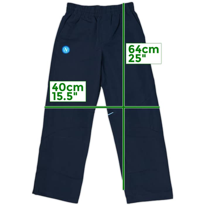 2008-09 Napoli Diadora Track Pants/Bottoms - 10/10 - (S.Boys)