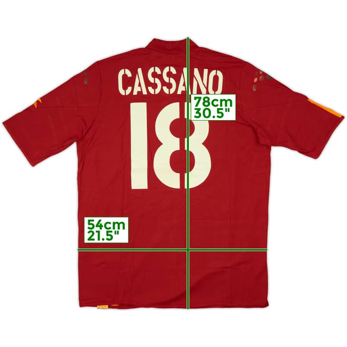 2004-05 Roma Home Shirt Cassano #18 (XXL)