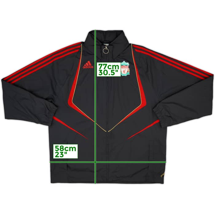 2009-10 Liverpool adidas Hooded Rain Jacket - 6/10 - (L/XL)