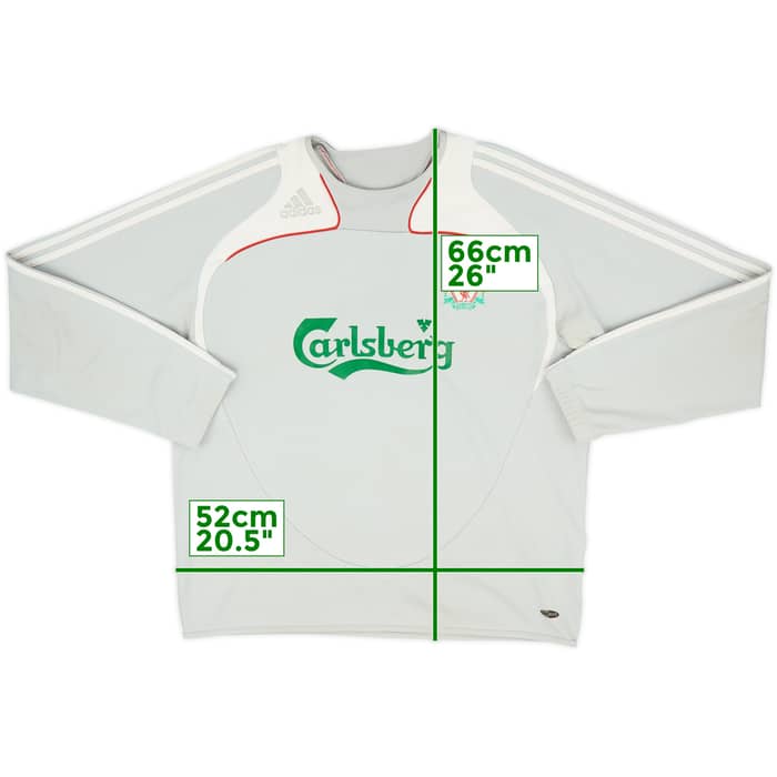 2008-09 Liverpool adidas Sweat Top - 6/10 - (XL)