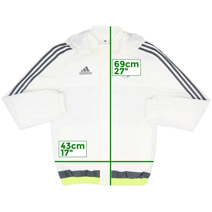 2015-16 Real Madrid adidas Hooded Rain Jacket - 9/10 - (S)