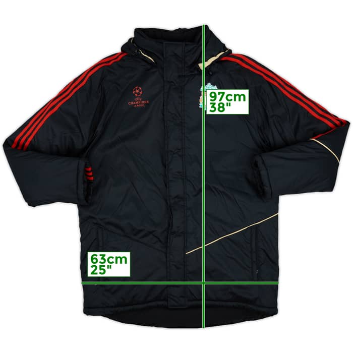 2009-10 Liverpool adidas CL Padded Bench Coat - 9/10 - (L/XL)