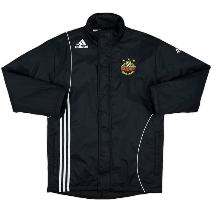 2009-10 Rapid Vienna adidas Padded Bench Coat - 10/10 - (L.Boys)