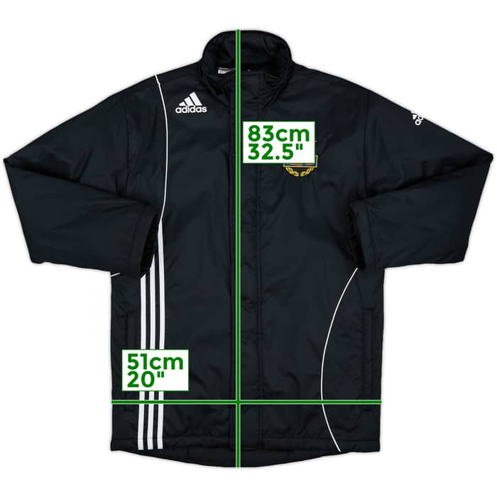 2009-10 Rapid Vienna adidas Padded Bench Coat - 10/10 - (L.Boys)