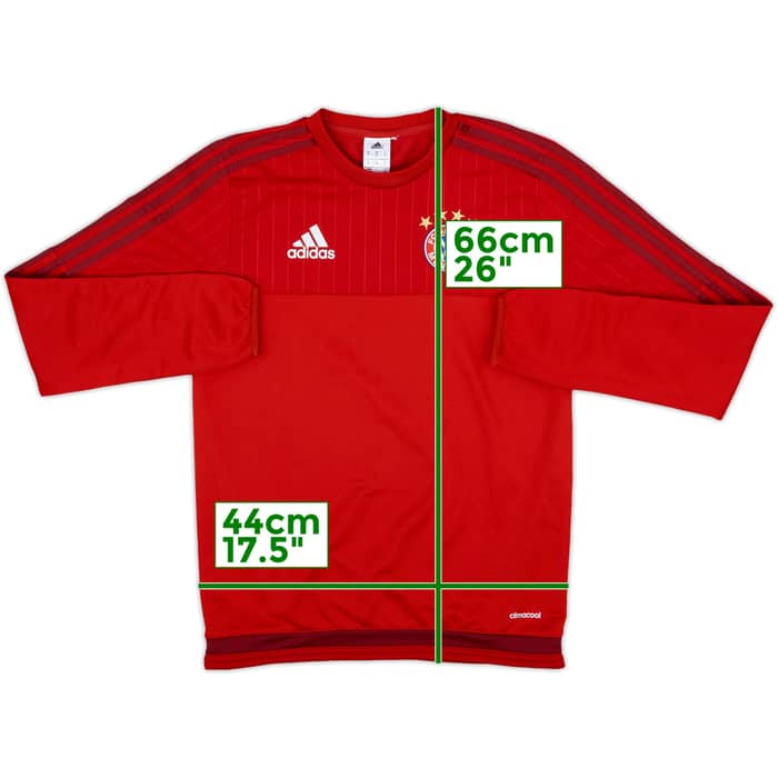 2015-16 Bayern Munich adidas Sweat Top - 9/10 - (XS)