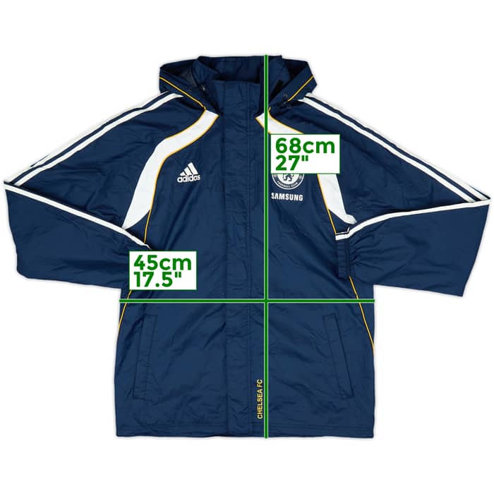 2010-11 Chelsea adidas Hooded Rain Jacket - 6/10 - (L)