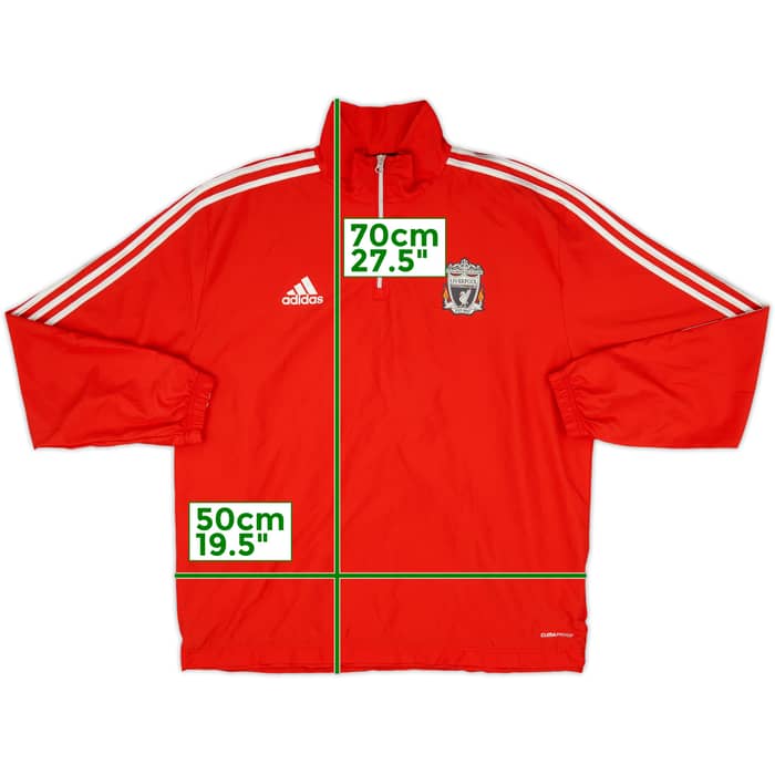 2011-12 Liverpool adidas 1/4 Zip Drill Top - 10/10 - (L/XL)