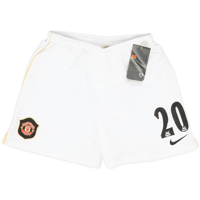 2006-07 Manchester United Home Shorts #20 (Solskjaer) (L.Boys)