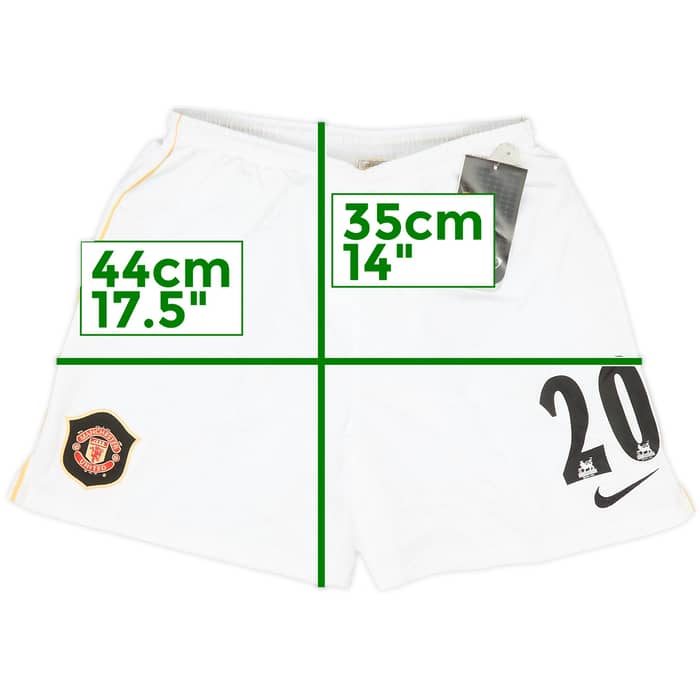 2006-07 Manchester United Home Shorts #20 (Solskjaer) (L.Boys)