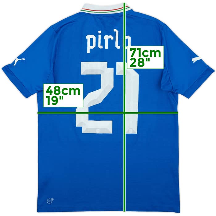 2012-13 Italy Home Shirt Pirlo #21 - 7/10 - (XS)