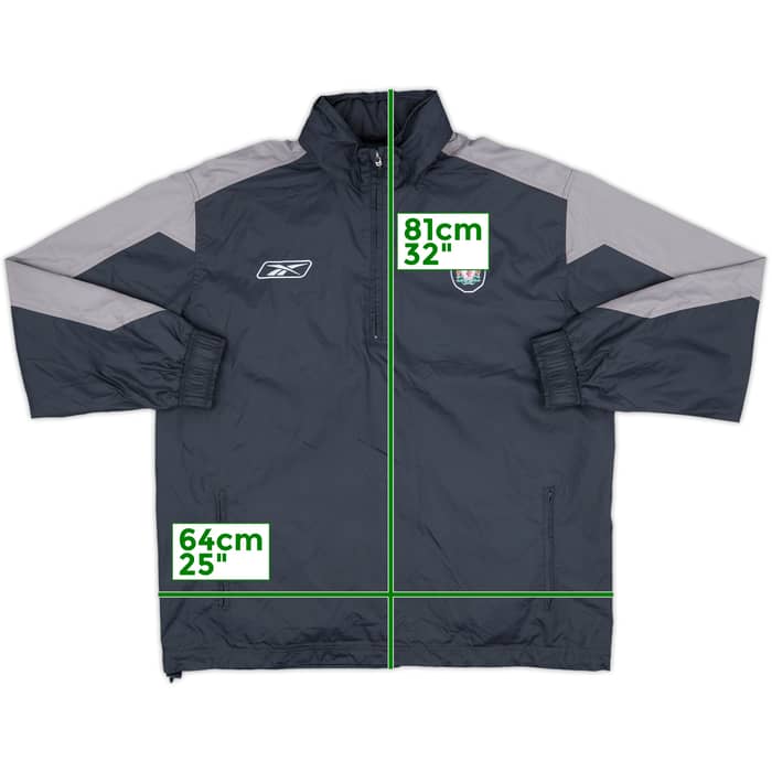 2005-06 Liverpool Reebok 1/4 Zip Hooded Rain Jacket - 10/10 - (L)