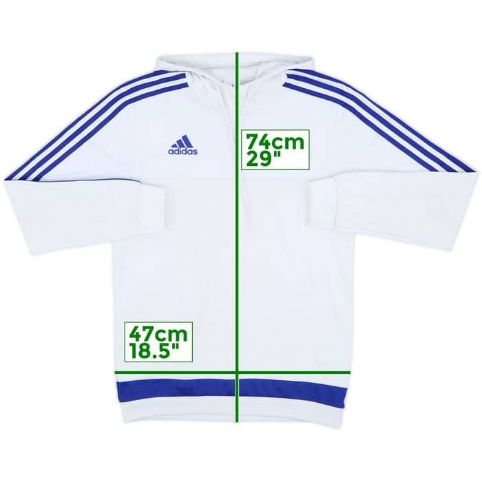 2015-16 Chelsea adidas Hooded Sweat Top - 4/10 - (S)