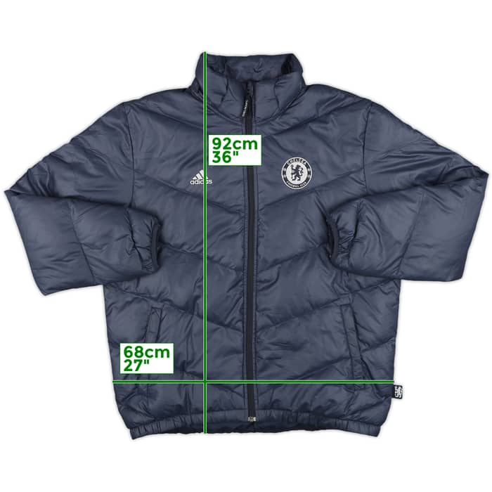 2009-10 Chelsea adidas Padded Bench Coat - 8/10 - (M)