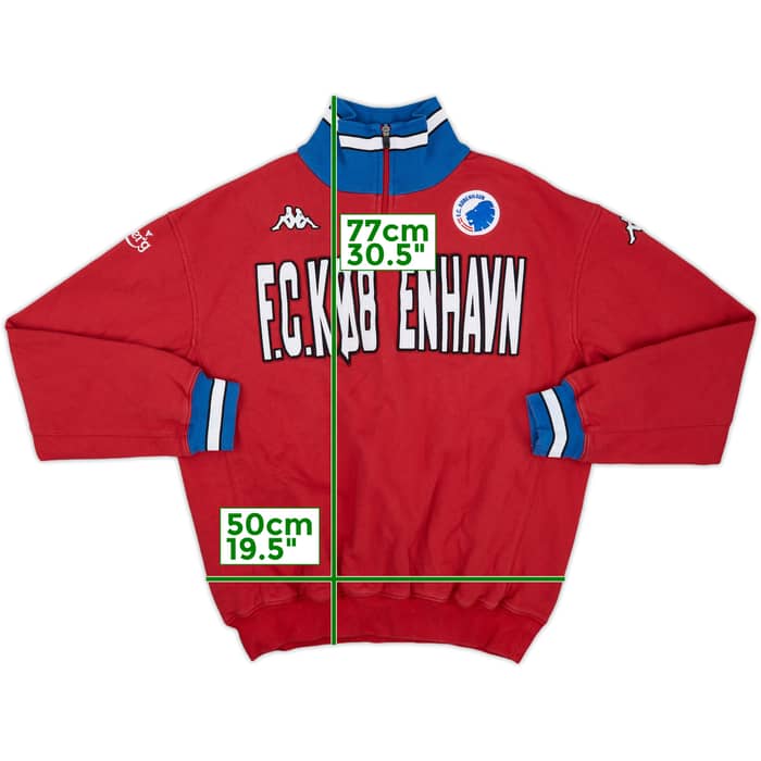 2009-10 FC Copenhagen Kappa 1/4 Zip Training Top - 7/10 - (XXL)