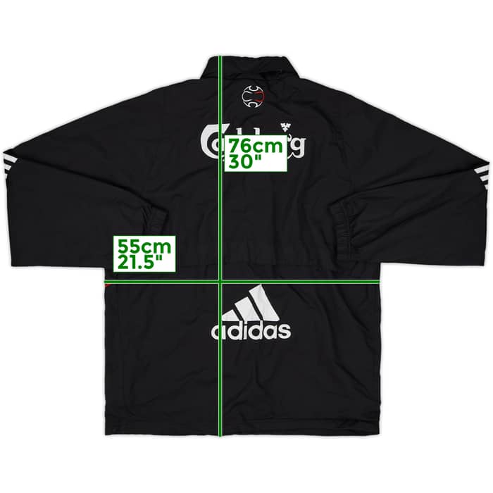 2007-08 Liverpool adidas Hooded Rain Jacket - 6/10 - (S)