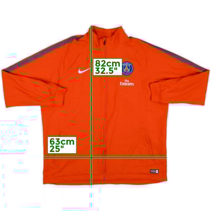 2017-18 Paris Saint-Germain Nike Track Jacket - 9/10 - (XXL)