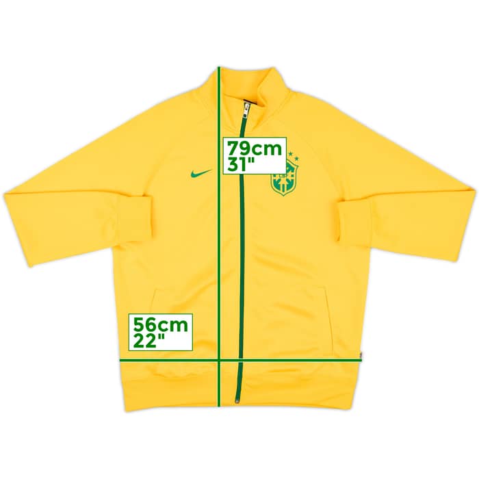 2014-15 Brazil Nike Track Jacket - 8/10 - (L)