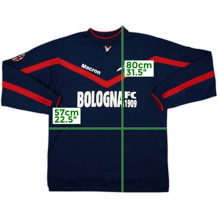 2002-03 Bologna Macron Sweat Top - 8/10 - (L)