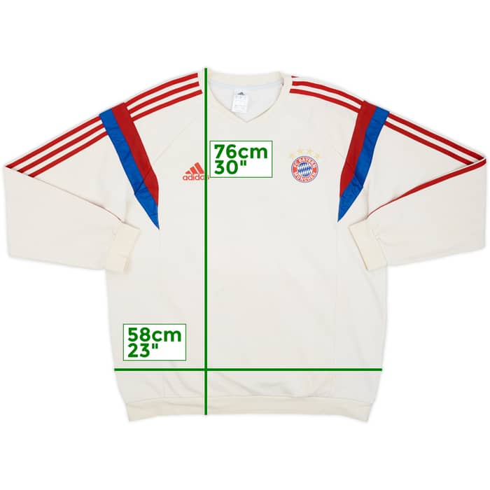 2014-15 Bayern Munich adidas Sweat Top - 4/10 - (XL)