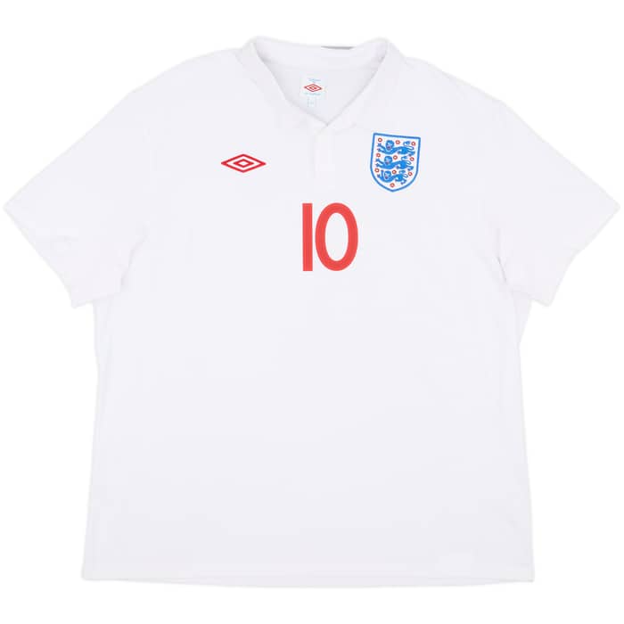 2009-10 England Home Shirt Rooney #10 - 9/10 - (3XL)