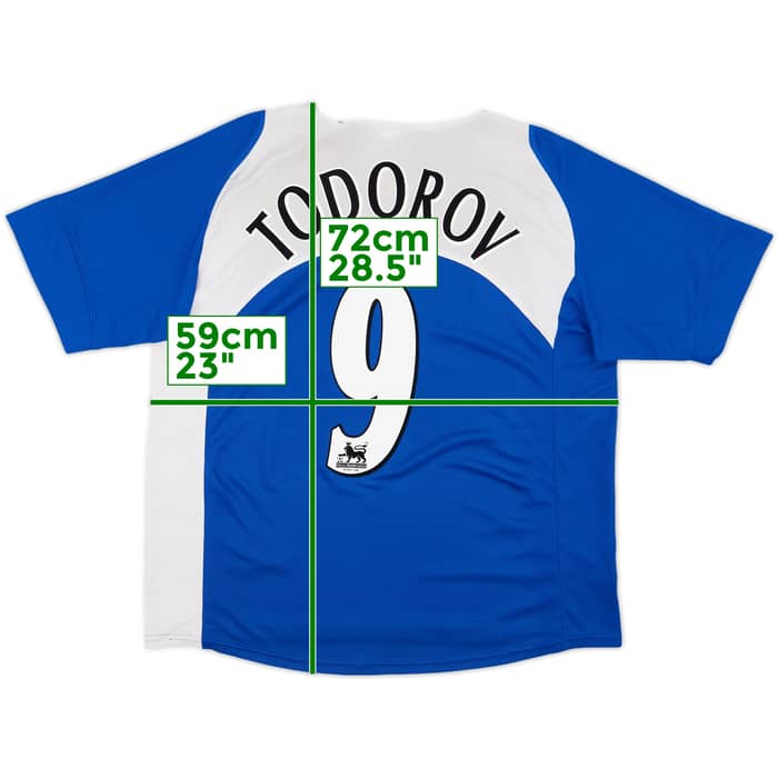 2005-06 Portsmouth Home Shirt Todorov #9 - 6/10 - (L)